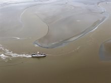 Veerboot in geul van holwerd naar Ameland_RWS